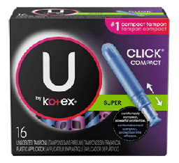 [11781] TAMPONS SUPER U BY KOTEX 16 pq