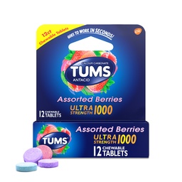 [1574] TUMS E.X BERRIES 12 TABLETAS  