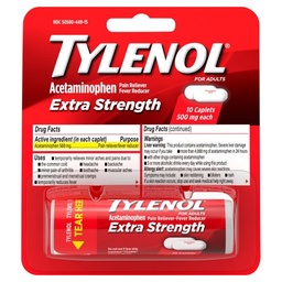 [12240] TYLENOL EXTRA STRENGTH PAQ 10 