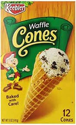 [7953] WAFFLE CONES KEEBLER PQT/12   