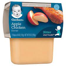 [7137] GERBER APPLE&CHICKEN 3.5oz