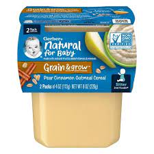 [7173] GERBER PEARS CINNAMON CEREAL 8oz