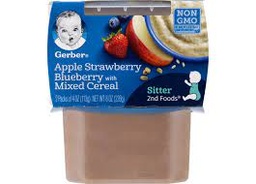 [7182] GERBER APP/STRW/BLUE OATMEAL 8oz