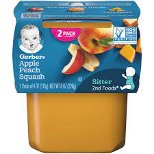 [7168] GERBER PEACH SQUASH 4 oz