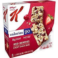 [7704] KELLOGGS BARS RED B 6 .88oz