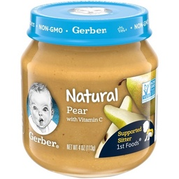 [7172] GERBER PEAR DESSERT 4oz