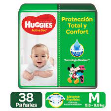 [11488] HUGGIES ACTIVE SEC #M/2 P-38
