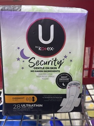 [13963] KOTEX OVERNIGHT paq28 ULTRATHIN