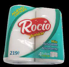 [7813] PAPEL DE BAÑO ROCIO JUNIOR PKT/4