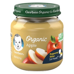 [6959] GERBER ORGANIC APPLE 4oz