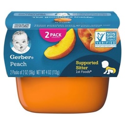 [11460] GERBER PEACH 2pack 2oz