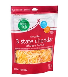[9909] FOOD CLUB 3 STATE CHEDDAR 8oz