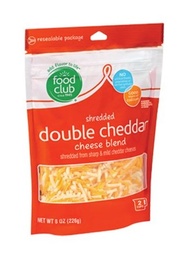 [9387] FOOD CLUB DOUBLE CHEDDAR 8oz