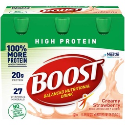 [2805] BOOST STRAWBERRY H/PROTEIN 8oz PQ6