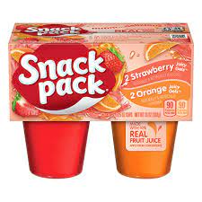 [7837] SNACK PACK STRAW/ORANGE PQT/2