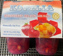 [6439] GELATINA KOPELIA FRESA W/FRUTA 4PK