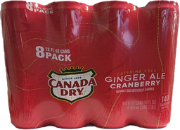 [1023] CANADA DRY CRANBERRY 12oz 8pk