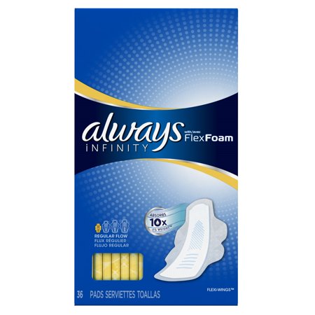 ALWAYS FLEX/FOAM REG PQT/36   