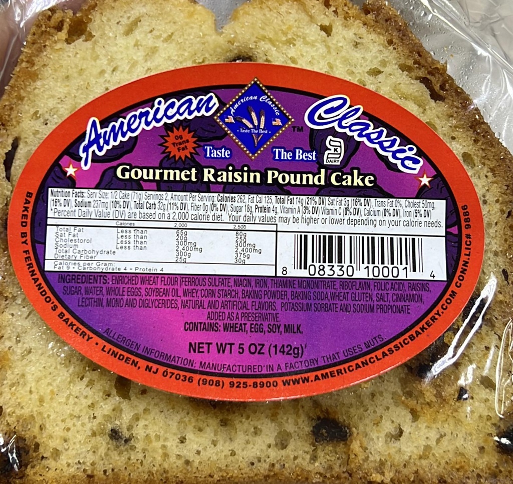AMERICAN GOURMET RAINSIN CAKE 