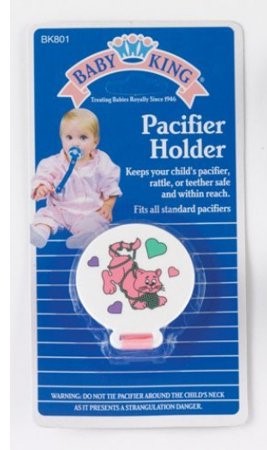 BABY KING PACIFIER HOLDER     