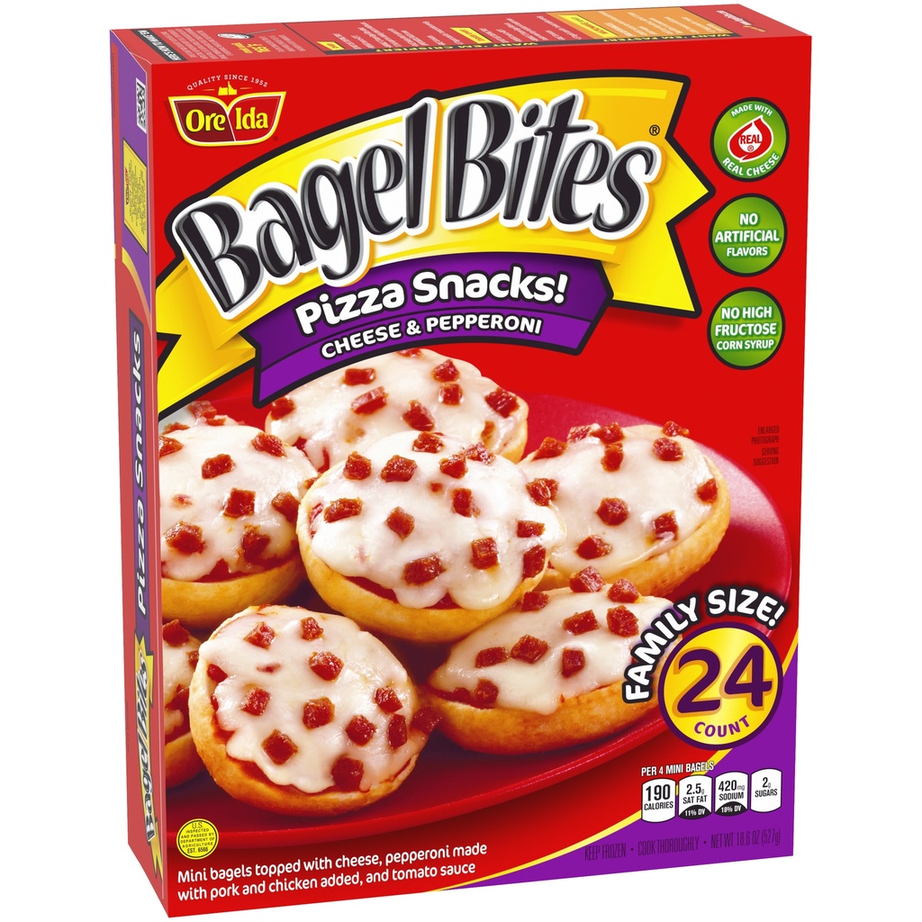 BAGEL BITES PEPPERONI PQT 24  
