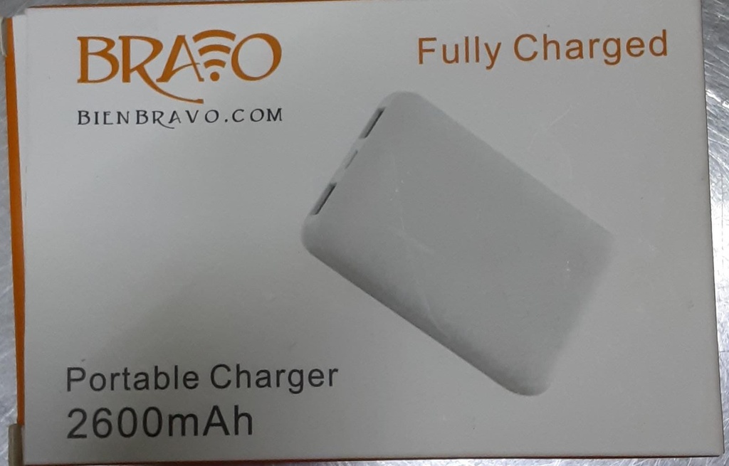 BATERIA PORTATIL BRAVO 2600mAh