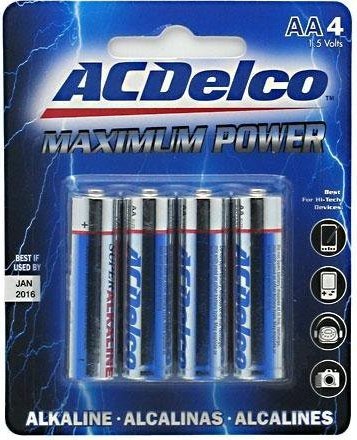 BATERIAS ACDELCO ALKALINA AA PQT 4