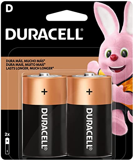 BATERIAS DURACELL D PAQ 2     
