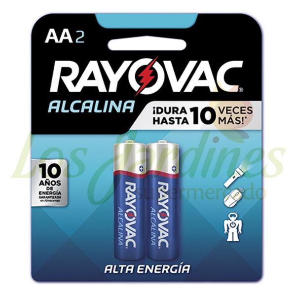 BATERIAS RAYOVAC AA PQT 2     