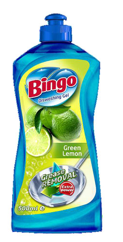 BINGO DISHWASHING GREEN LEMON 