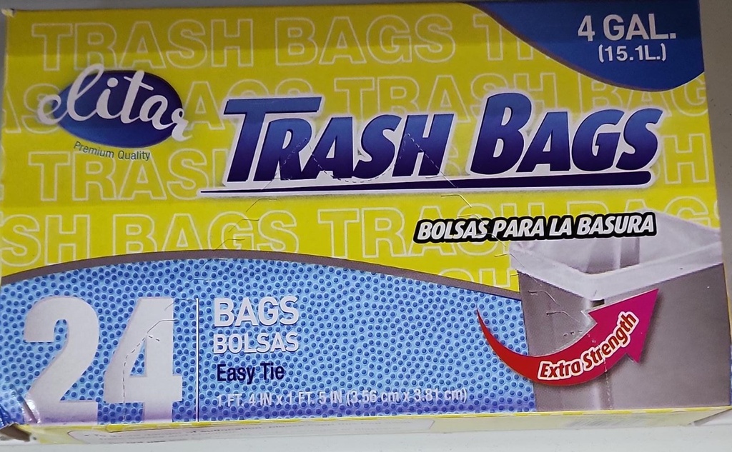 BOLSAS ELITAR 4 GALONES PQT/24