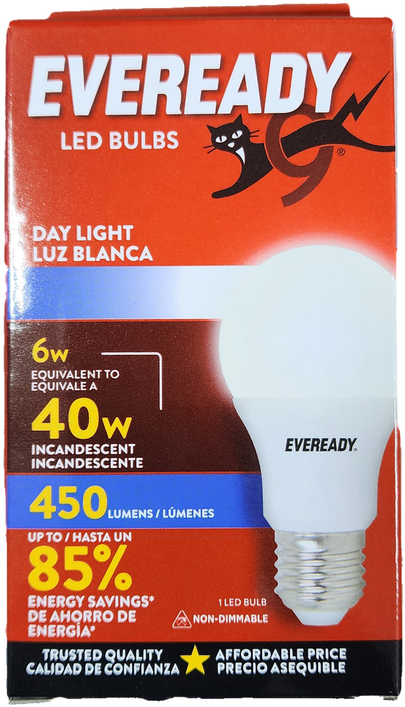 BOMBILLA EVEREADY LED 6W-40W             