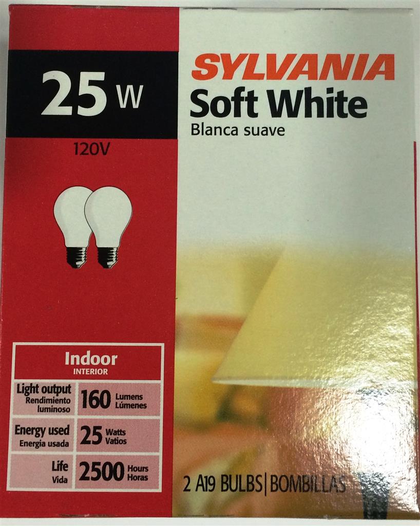 BOMBILLAS SILVANIA 25W        