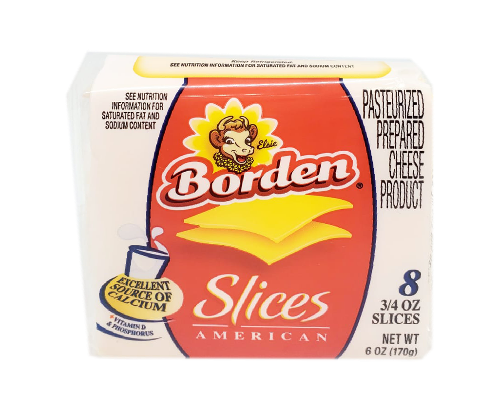 BORDEN 8 SLICES AMERICAN 3/4oz.
