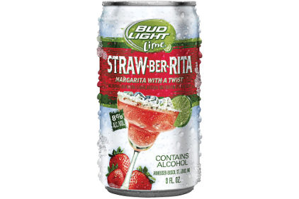 BUD LIGHT STRAW-BER-RITA 8oz  