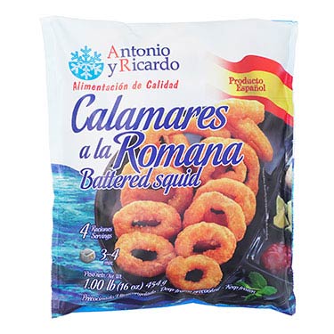 CALAMARES A LA ROMANA 1.00lb  