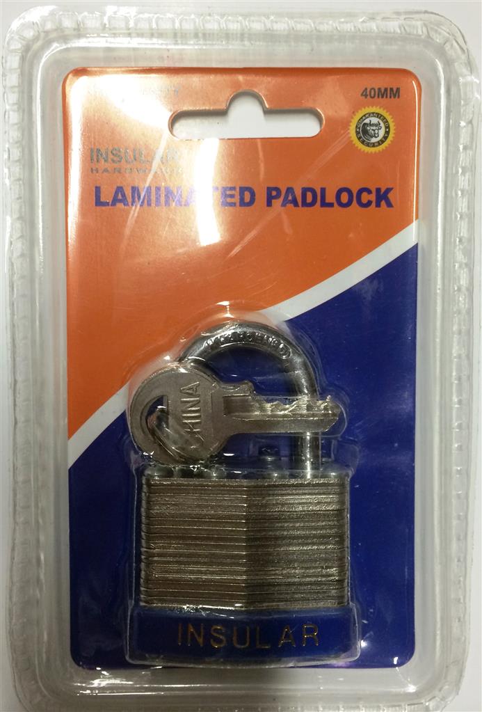 CANDADO INSULAR 40mm          