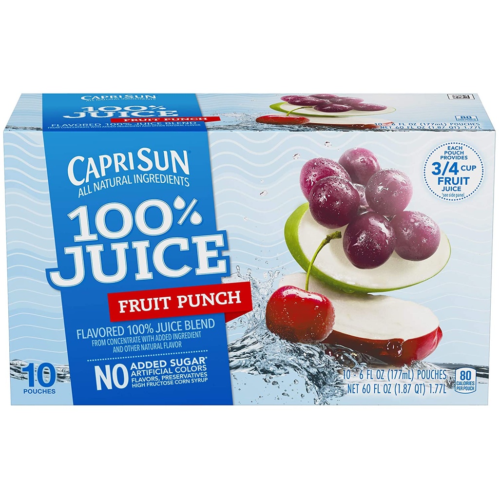 CAPRISUN 100% FRUIT PUNCH PQ10