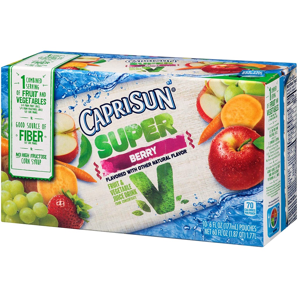 CAPRISUN SUPER V BERRY PQT 10 