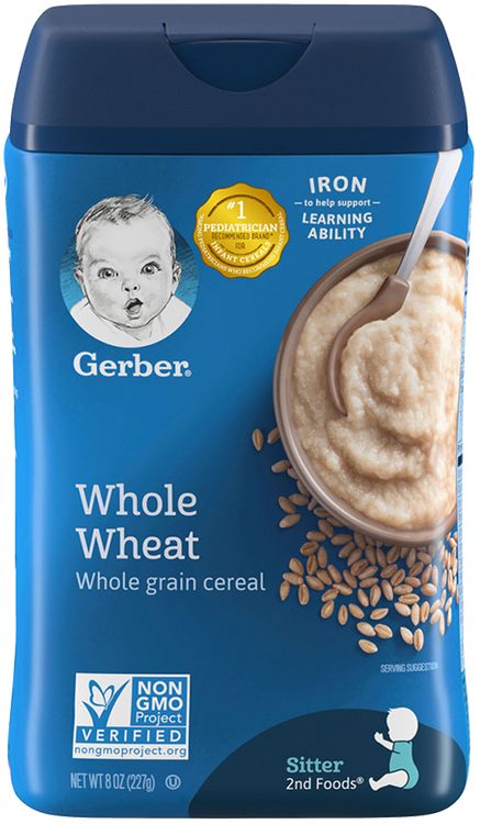 CEREAL GERBER WHOLE WHEAT 8oz 