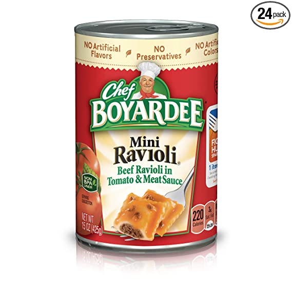 CHEF BOYARDEE MINI RAVIOLI 15oz