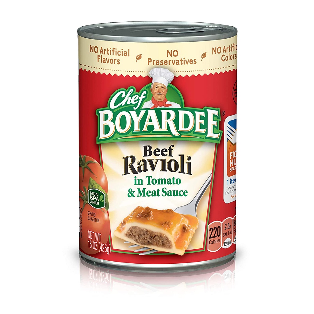 CHEF BOYARDEE RAVIOLI 15oz