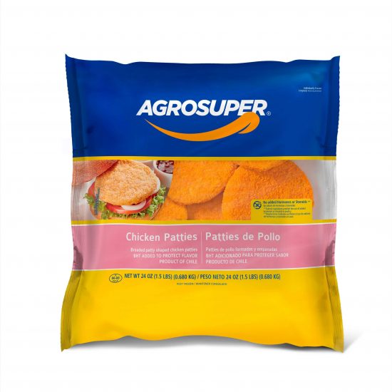 CHICKEN PATTIES AGROSUPER 24oz