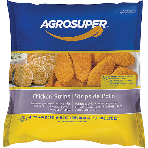 CHICKEN STRIPS AGROSUPER 24oz 