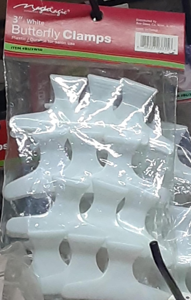 CLAMPS DE PELO COLOR BLANCO   