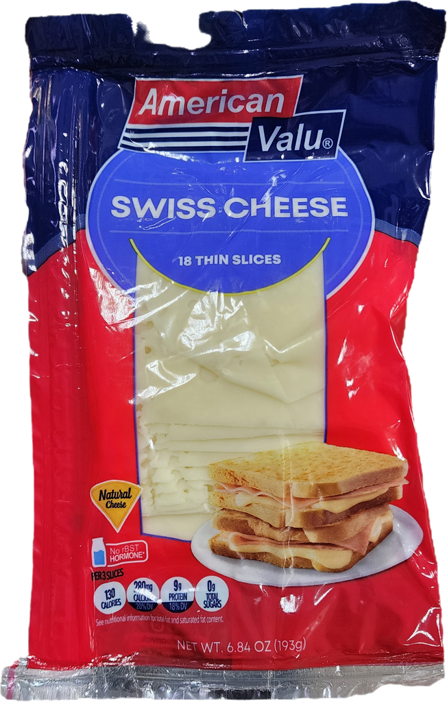 QUESO SUIZO AMERICAN VALU 6.84oz