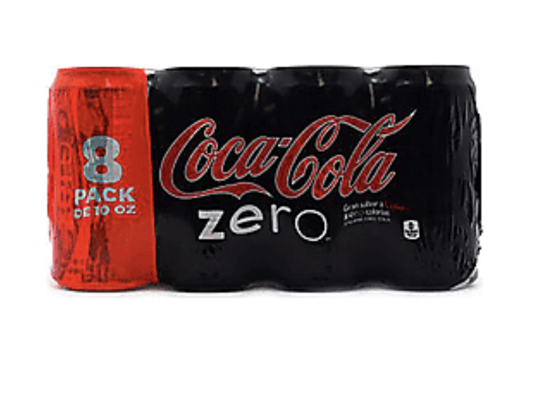 COCA COLA ZERO LATA PQ 8      