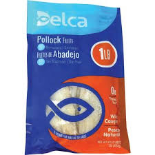 BACALAO DELCA POLLOCK FILLETS 1LB