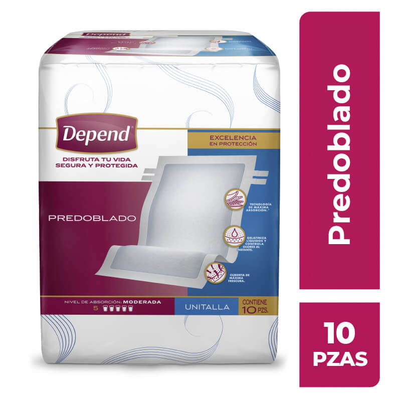 DEPEND  PREDOBLADO 10 PIEZAS  