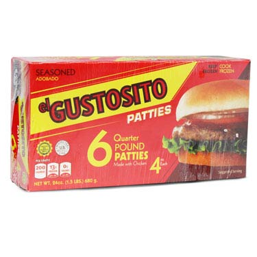 EL GUSTOSITO PATTIES 24oz     